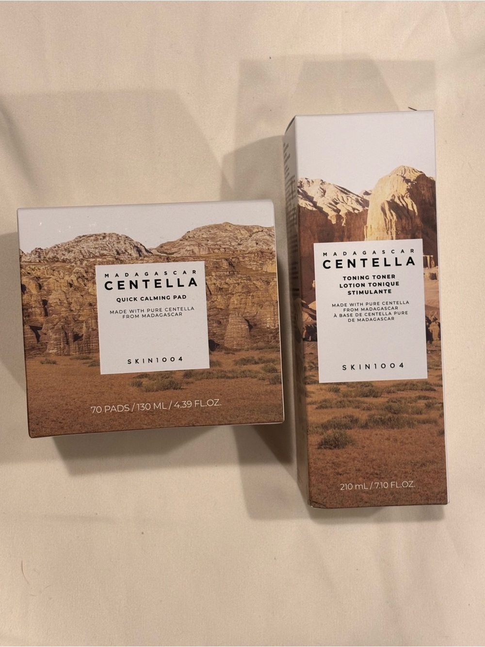 SKIN1004 Madagascar Centella Toner 210ml + Quick Calming Pads 70ct Set